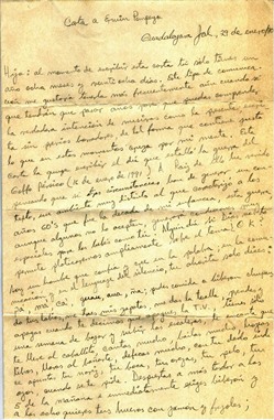 Carta al niño Erwin Pompeyo.